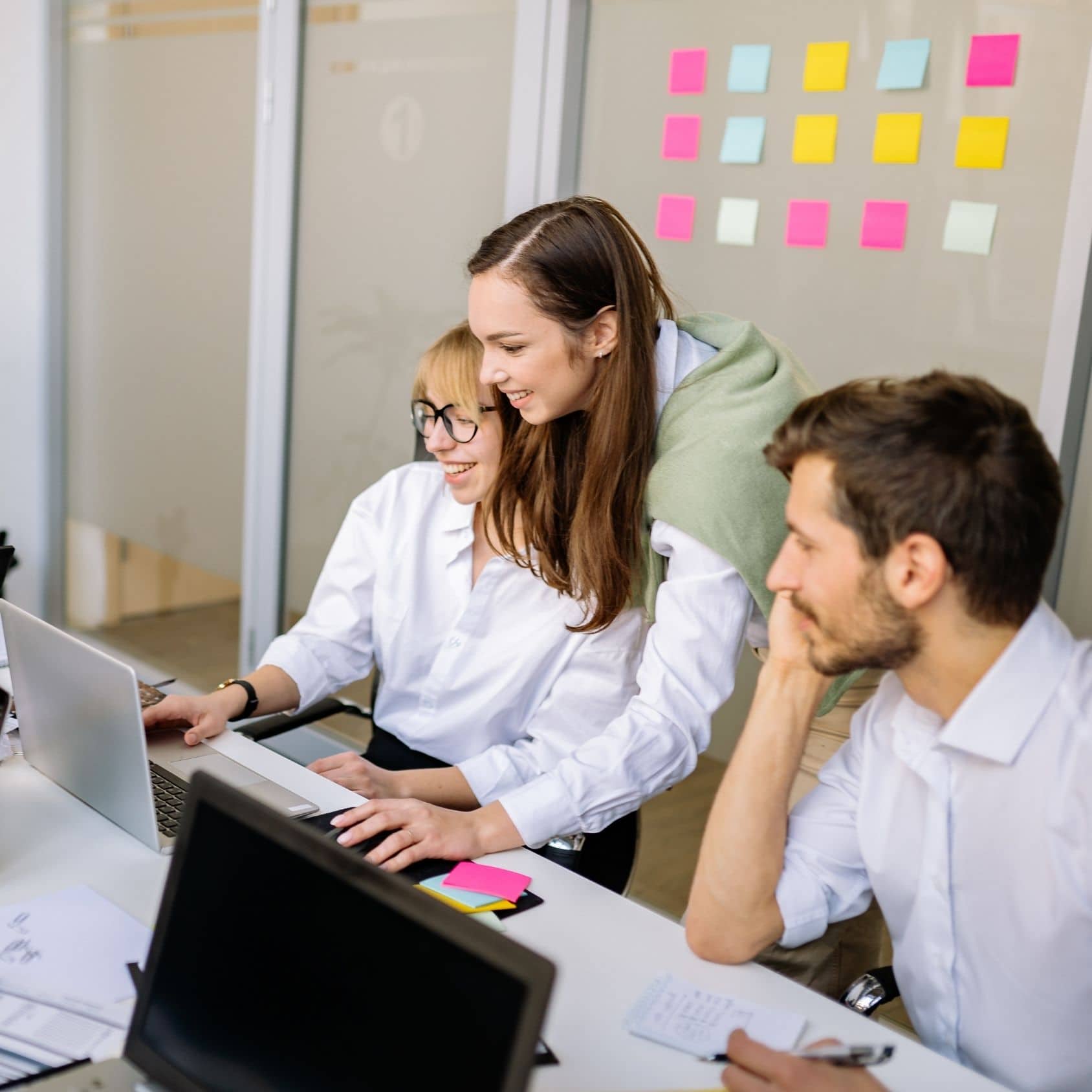 Kunden im Coworking-Space